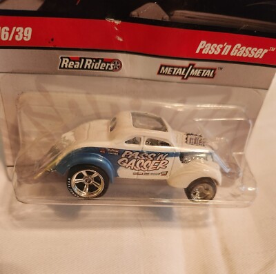 Hot Wheels Larry's Garage Pass'n Gasser White And Blue Car | eBay