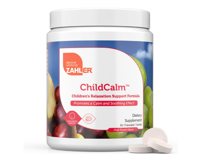 Magnesium for Kids Natural Calm, Mood Support Relax Kosher Fruit Punch Chewable