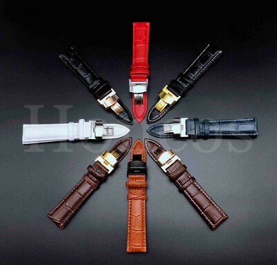 Alligator Leather Watch Band Strap Fits For Galaxy Watch 46 42mm S3 Frontier
