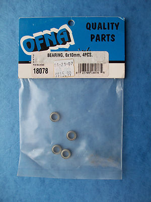 VINTAGE VERY RARE OFNA 18078 BEARING 6X10mm (4) HYPER STAR NIP