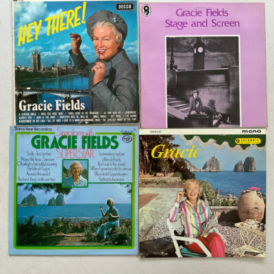 GRACIE FIELDS   5  Vinyl  LP Records  Collection Job Lot