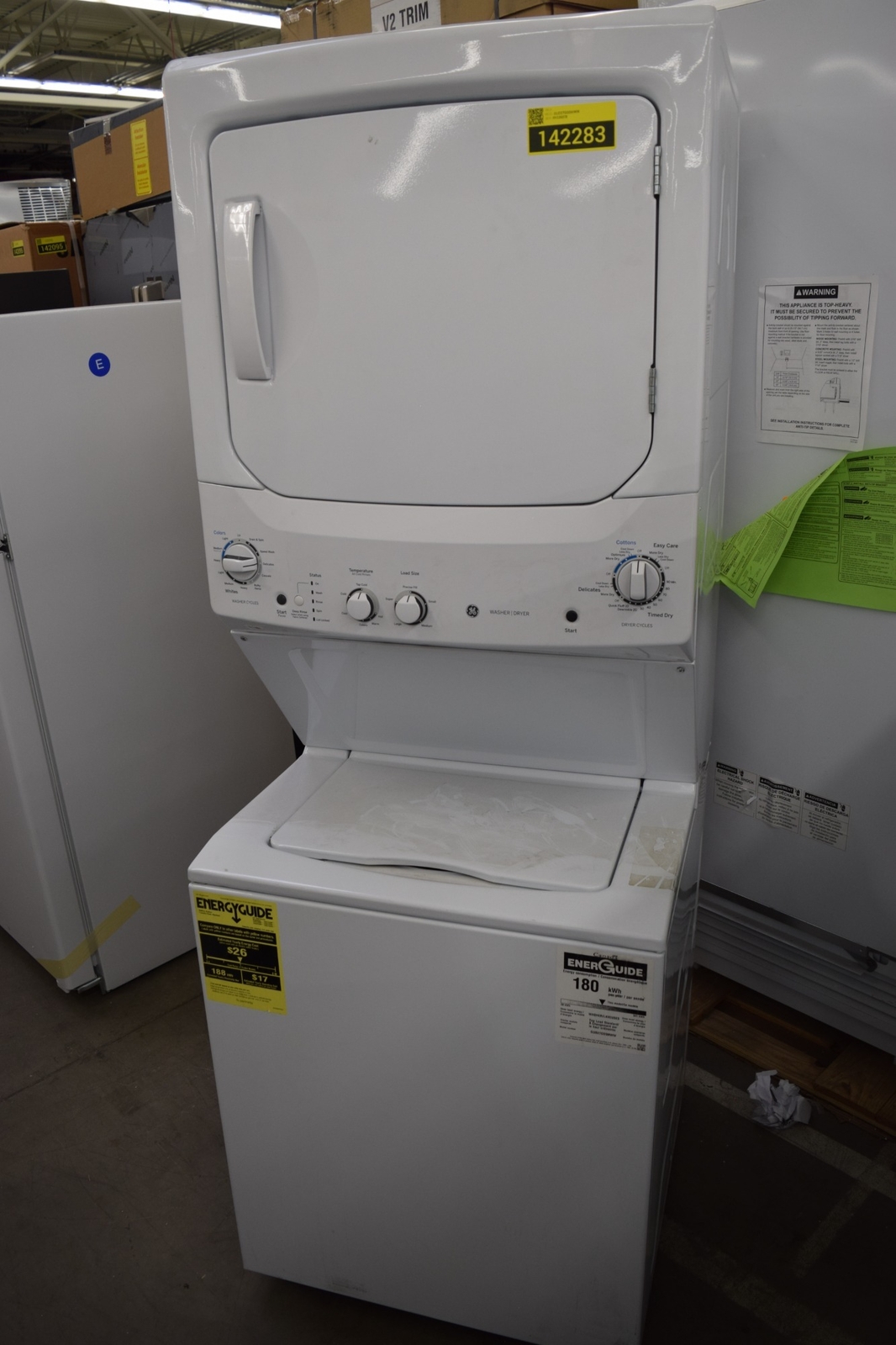 GE Spacemaker GUD27GSSMWW 27" White Gas Laundry Center 142283 eBay
