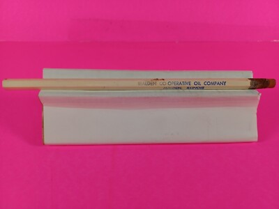 Vintage Advertising Pencil Malden Illinois CO-OP oil company Rusty