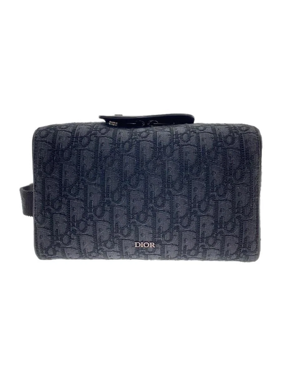 Dior HOMME Autre trousse de toilette deuxième trousse toile noire motif total occasion