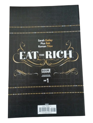 Eat the Rich #1 Frison Variant (2021) NM Boom! Studios Comics 1st Print - Picture 2 of 4