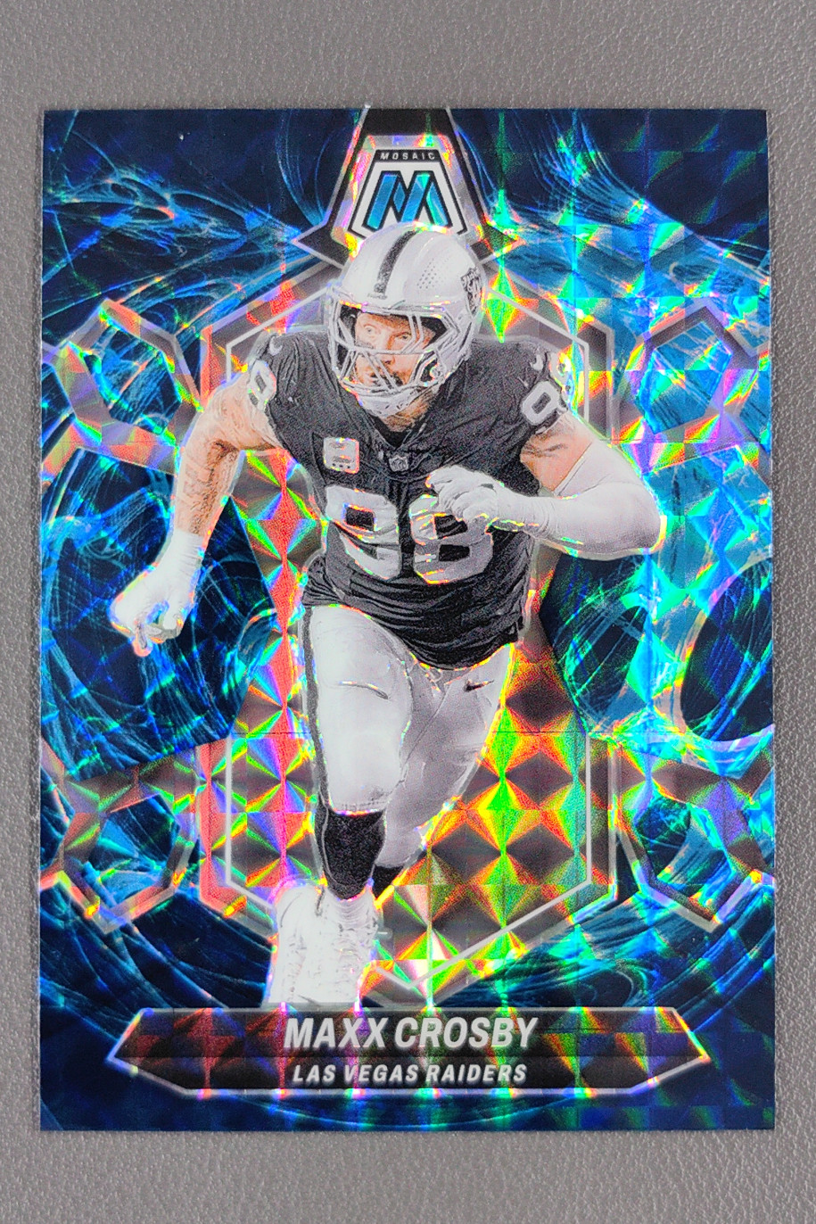 2024 Panini Mosaic Maxx Crosby Genesis Prizm #118 Raiders SSP