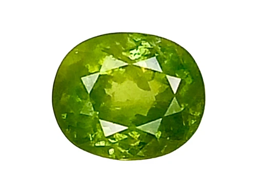 2.45 Cts  GREEN NATURAL SPHENE OVAL SHAPE SEE VIDEO