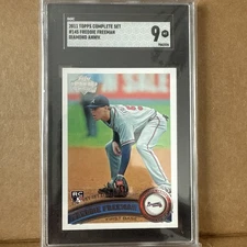 2011 TOPPS DIAMOND ANV FACTORY SET LTD ED #145 FREDDIE FREEMAN ROOKIE RC SGC 9 
