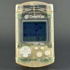 Sega Dreamcast Clear VMU Visual Memory Unit HKT-7000  Dust Cap JPN  US SELLER