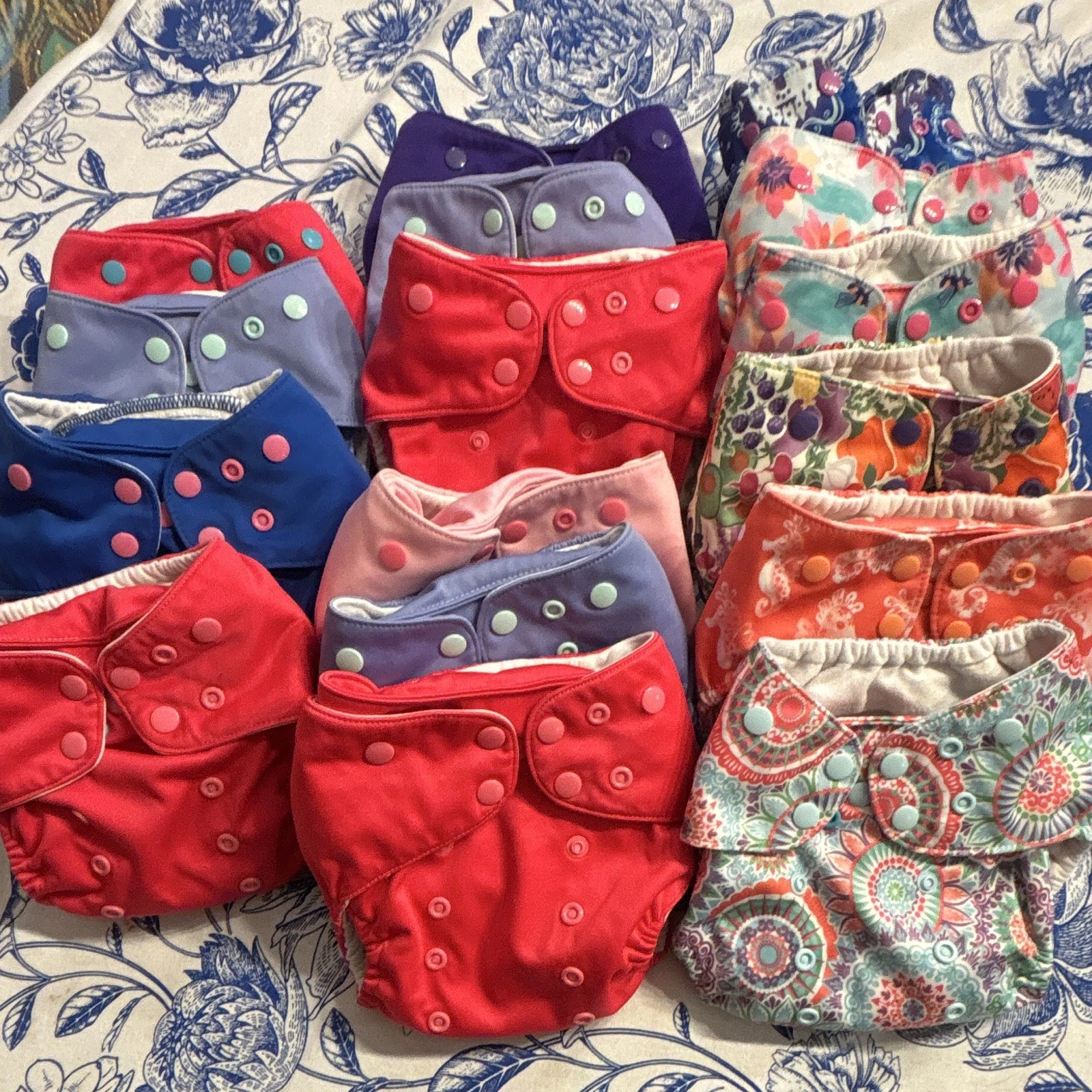 16 Lalabye Baby One Size Fits Most Cloth Diaper Covers, Snap with inserts
Opens in a new window or t