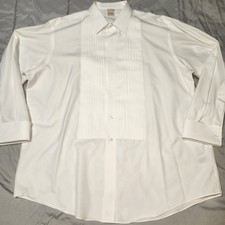 Brooks Brothers Golden Fleece Tuxedo Shirt 18-36 White EgyptianCotton Frenchcuff