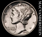 1942 Mercury Dime- Silver- Brilliant Uncirculated Luster- No Reserve #K552