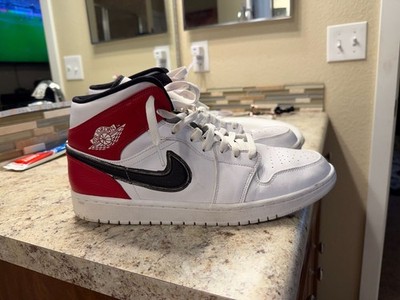 Nike Air Jordan 1 Mid 'White Chicago' 554724-116