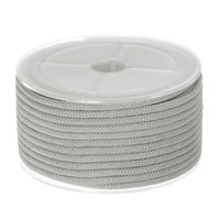 Chinesische Knotenschnur Geflochtene Nylon Perlenschnur 3Mmx32,8 Fuß Silbern
