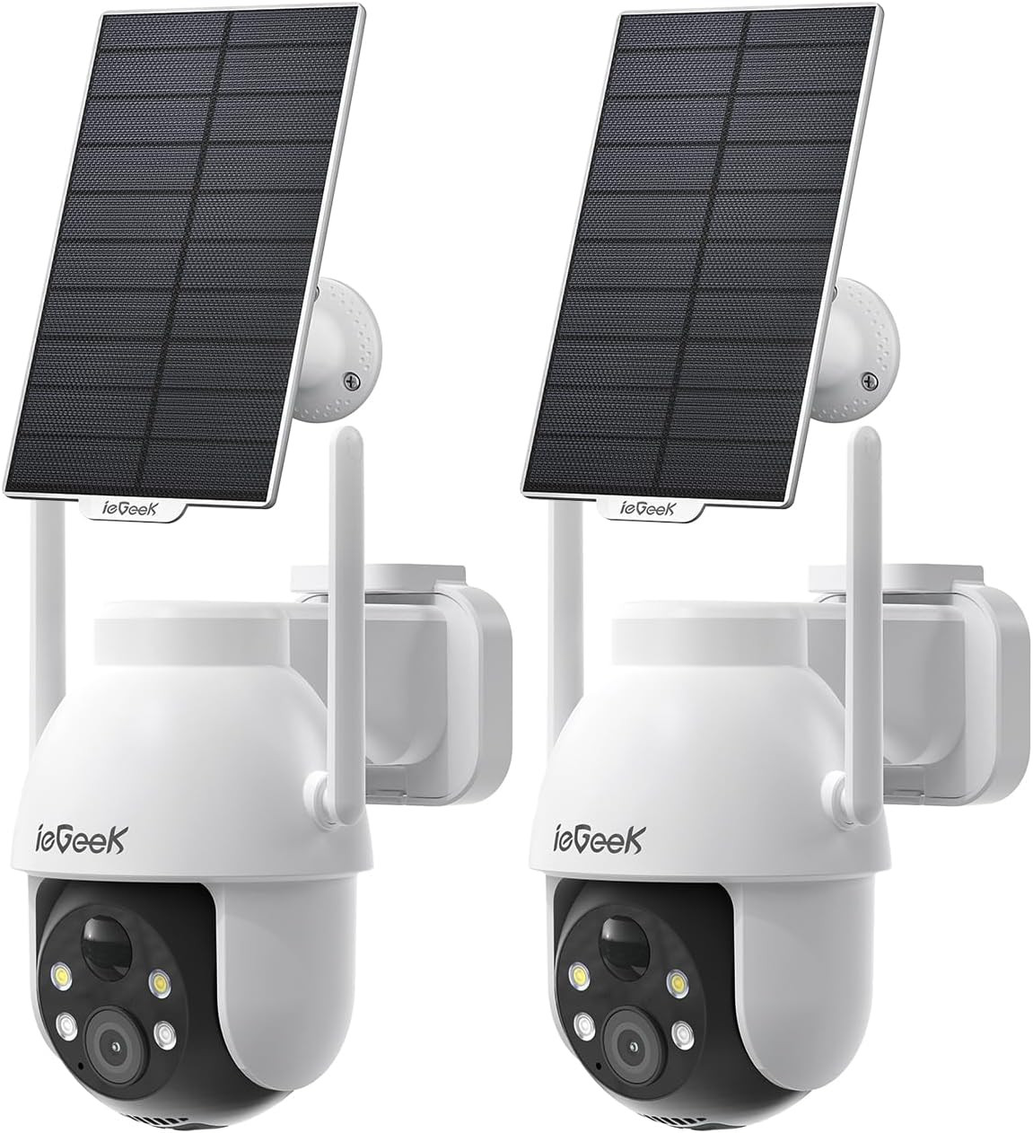 Videocamera Sorveglianza 360° PTZ 2K WiFi Esterna Batteria IP66