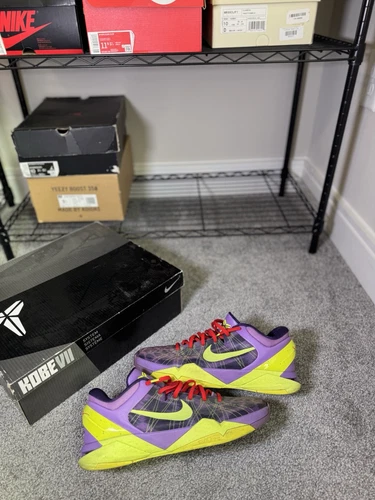 Nike Zoom Kobe VII 7 Supreme Cheetah Christmas homme taille 11 violet 488244 500