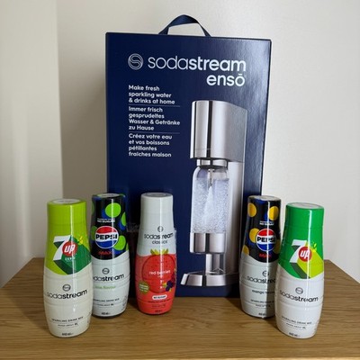 Sodastream Enso Stahl Edelstahl kohlensäurehaltige Getränkebereiter Produktbündel | BRANDNEU