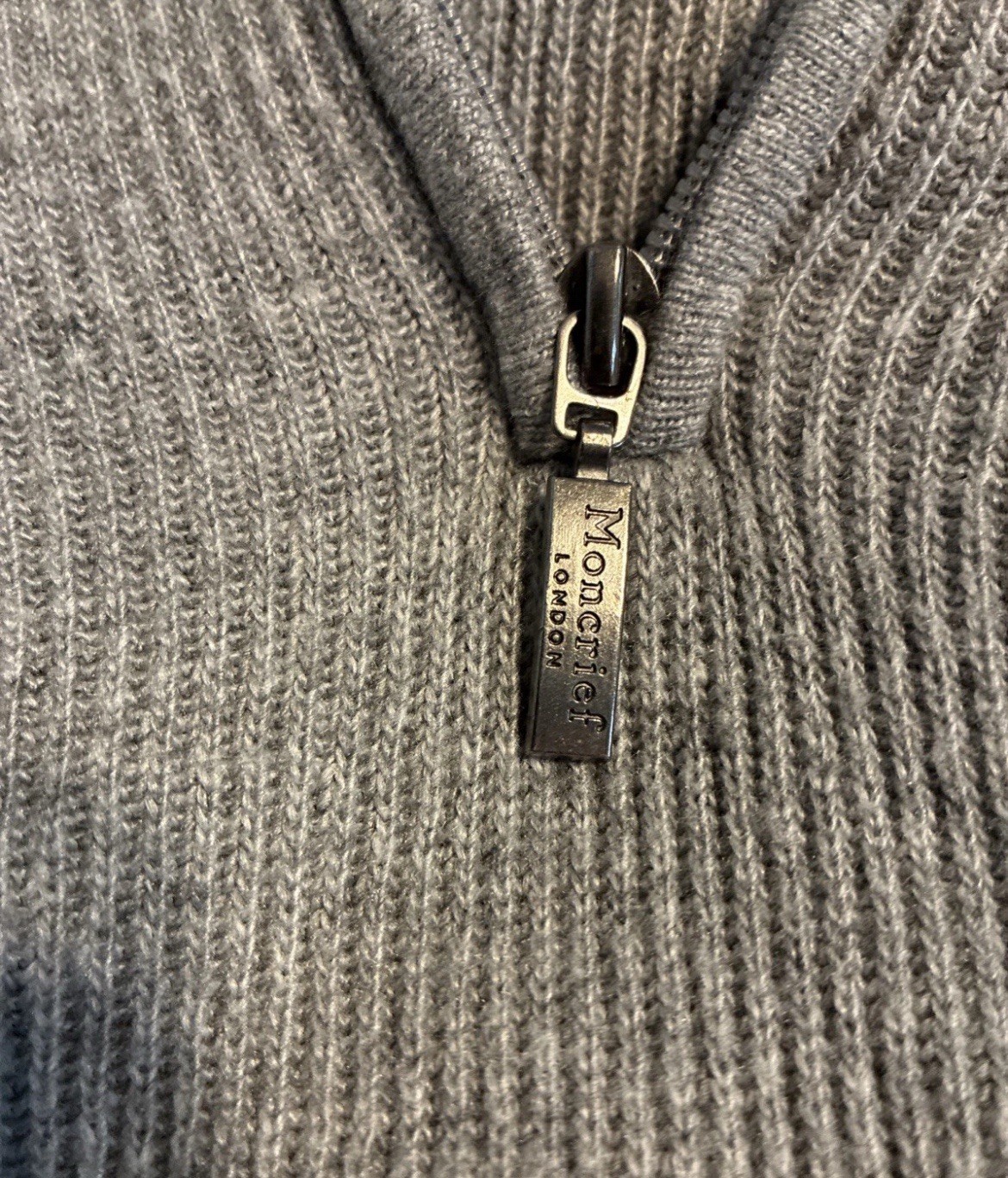 Moncrief Authentic Men’s Solid Gray Long Sleeve H… - image 5