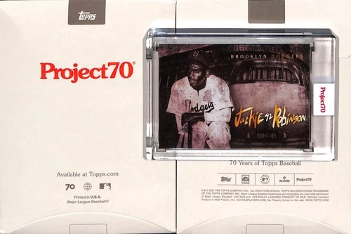 2021 TOPPS PROJECT 70 #850 1956 JACKIE ROBINSON - BROOKLYN DODGERS - DJ SKEE