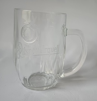 Pilsner Urquell Heavy Drinking Glass 0.5L Tankard Beer Mug 24 Oz Stein 5.5'' Tall