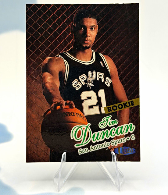 Fleer 1997-98 Fleer Ultra Tim Duncan ROOKIE Card #131 San Antonio Spurs GOAT 🥵