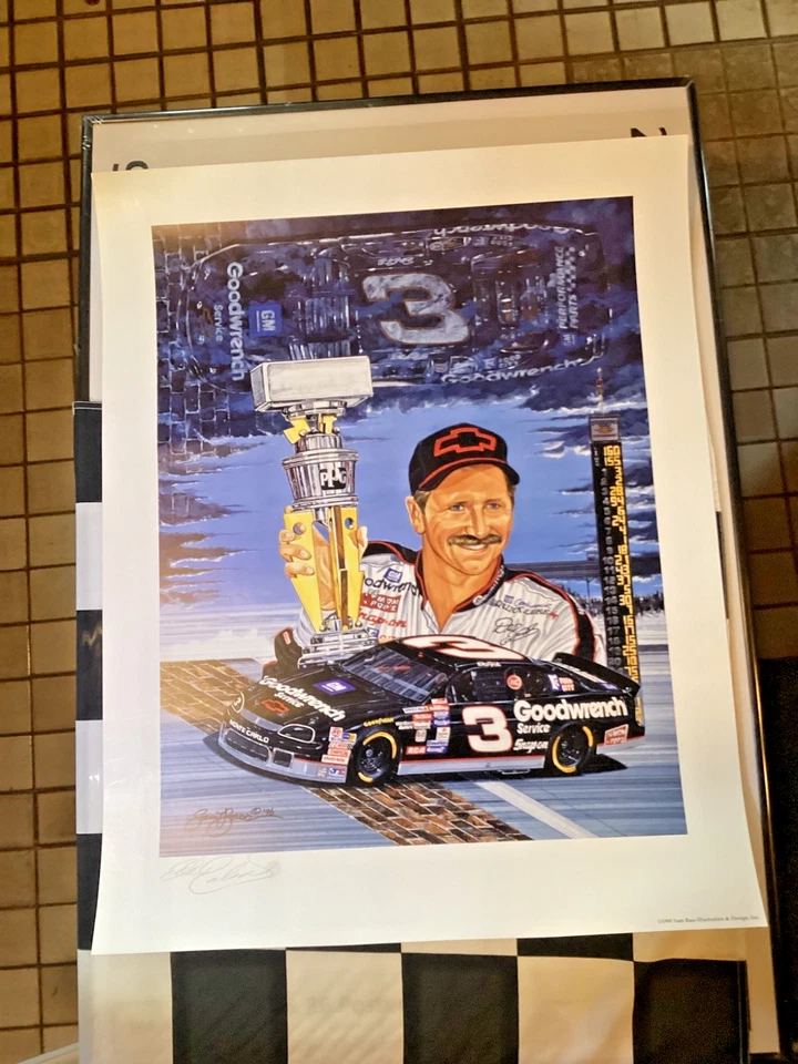 DALE WONHARDT FIRMADO 1995 SAM BASS LE IMPRESIÓN ORIGINAL CON CERTIFICADO Y COMO NUEVO Foto 3 de 4