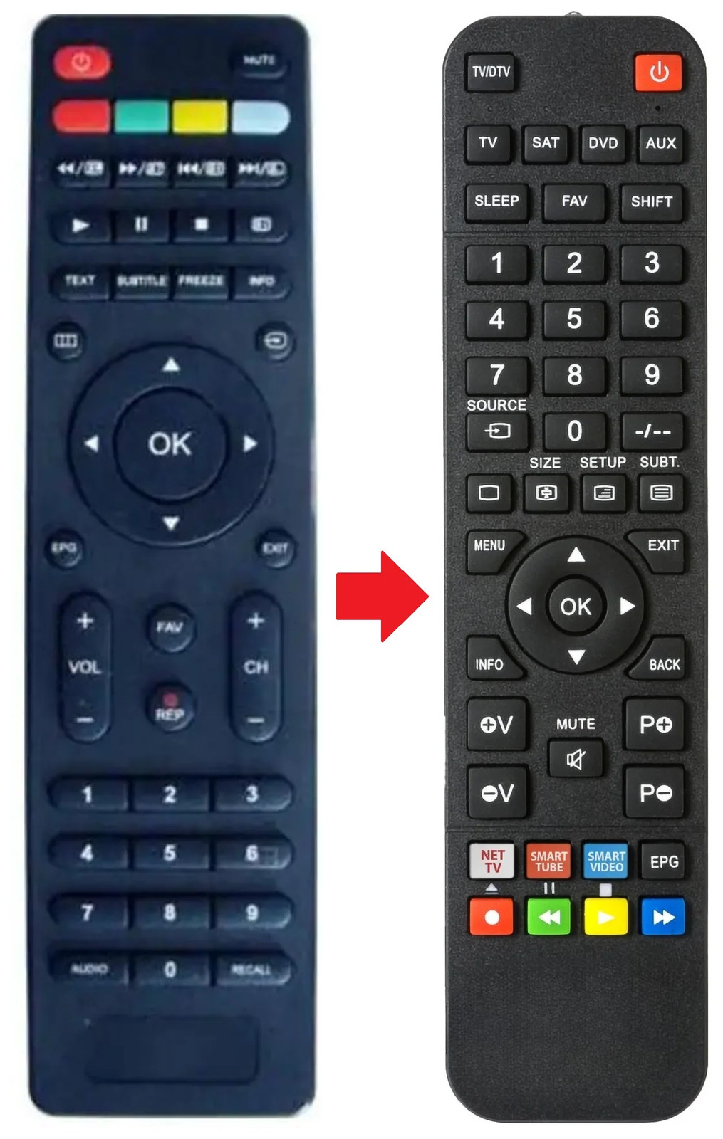 Fernbedienung passend fr CHANGHONG LED24D1000SD2 LED24D2080H 2790₽