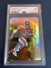 1996 TERRELL DAVIS Select Certified MIRROR GOLD #41 /35 PSA 9 MINT