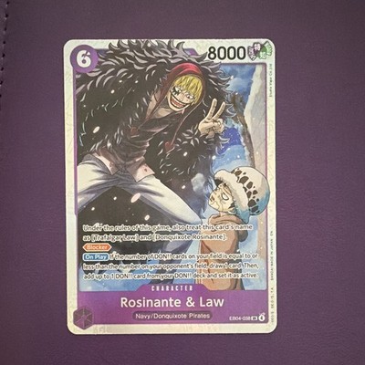 One Piece Card Game Rosinante & Law EB04-038 SR Foil Blocker NM ENG 8000