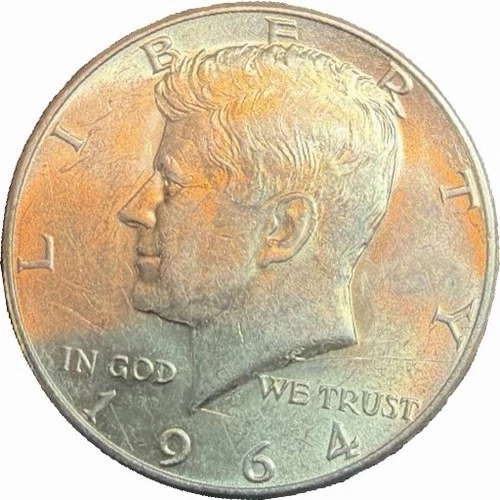 90% Silver 1964 D JFK Kennedy Half Dollar Brilliant