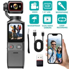 KEPEAK Vlogging Camera with 180&deg; Rotating Lens, Pocket Body Camera For Travel