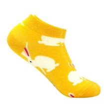 Yellow Bunny Socks Adult Medium