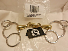 BNIB GALLOPSHOP UNIVERSAL BIT VERBINDEND ANGLED LOZENGE HORSE BIT 4.5, 5,5.5 ,6"