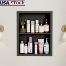 Stainless Steel Recessed Medicine Cabinet Waterproof Storage Bathroom Kitchen US