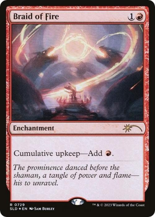 MTG English Braid of Fire (729) NM Foil Secret Lair