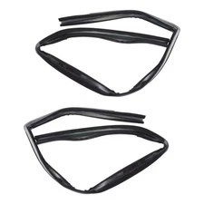 Glass Window Run Channel Seals Front Pair Set for 87-96 Dakota Pickup Truck