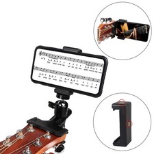 Microphone guitar holder phone holder smartphone guitar head attachment clip
