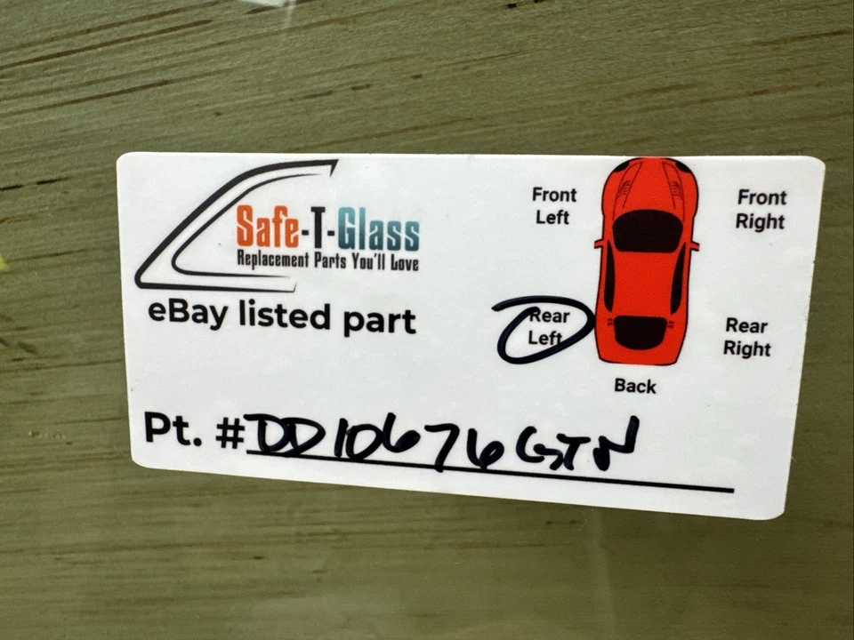 Compatível com 05-07 Ford Freestyle 08-09 Ford Taurus X Driver vidro da porta traseira esquerda - Imagem 2 de 4