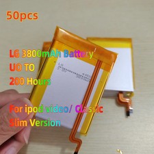 50pcs 3800mAh Battery Upgrade replacement for iPod Classic 6 7 Video 5 5.5 LOT