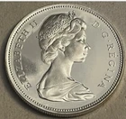 1966 CANADIAN SILVER DOLLAR ELIZABETH II, HIGHER GRADE, .800 silver BU Proff