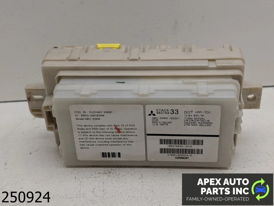 OEM 2014-2015 Mitsubishi Mirage 1.2L CABIN FUSE BOX - Image 4 of 4