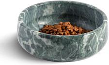 Natural Marble Dog Bowl, 5Lbs Non-Slip Cat and Dog Food Bowl Dish, Non-Tipping W
