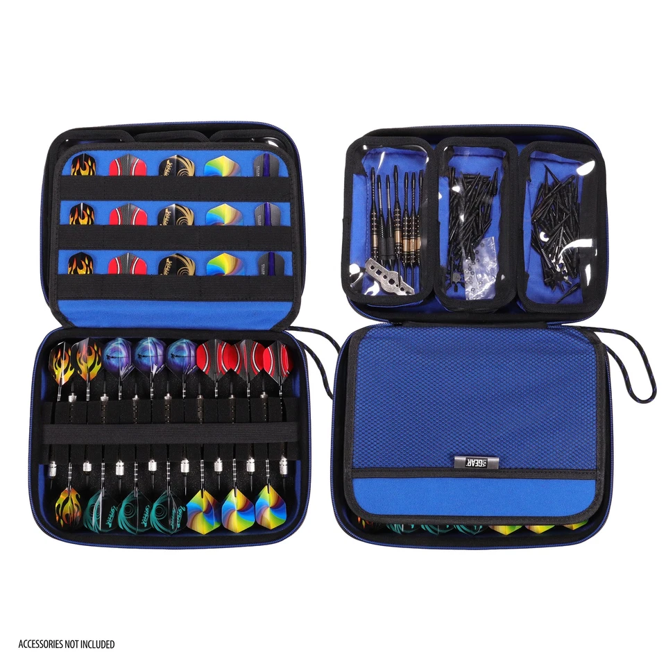 Estuche rígido para dardos USA GEAR XL, soporte para dardos para 15 dardos y accesorios - azul - Imagen 4 de 4