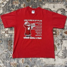 Vintage UNLV Rebels Fight Song T Shirt Keg Stand Upside Down Gildan Size L