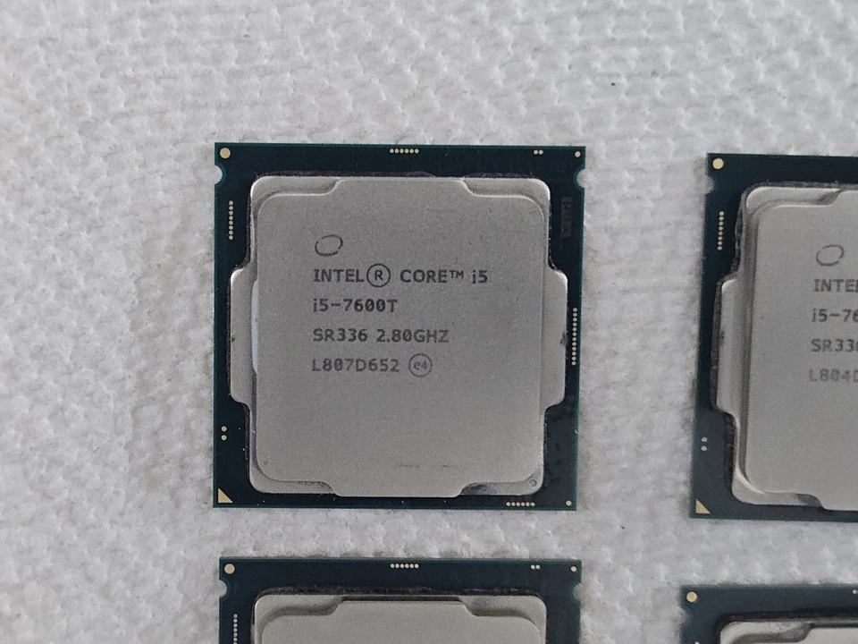 Lot of 6 Intel 7th Gen, i5-7600T (SR336) FCLGA1151 Socket CPU's. Clean Pulls. - Image 4 of 4