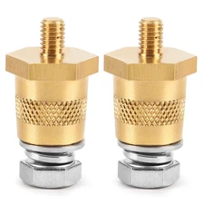 2 Car Battery Pole Adapter Terminal Connector Fittings M6 M8 Thread Post Adapter