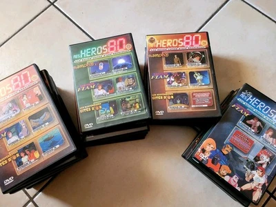 LOT DE 23 DVD MES HEROS 80 ALBATOR 78 CAPITAINE FLAM LES MYSTERIEUSES CITES D'OR - Photo 1/2