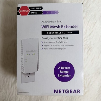 Netgear AC1900 Dual Band WiFi Mesh Extender EX6400100NAS Essentials Edition