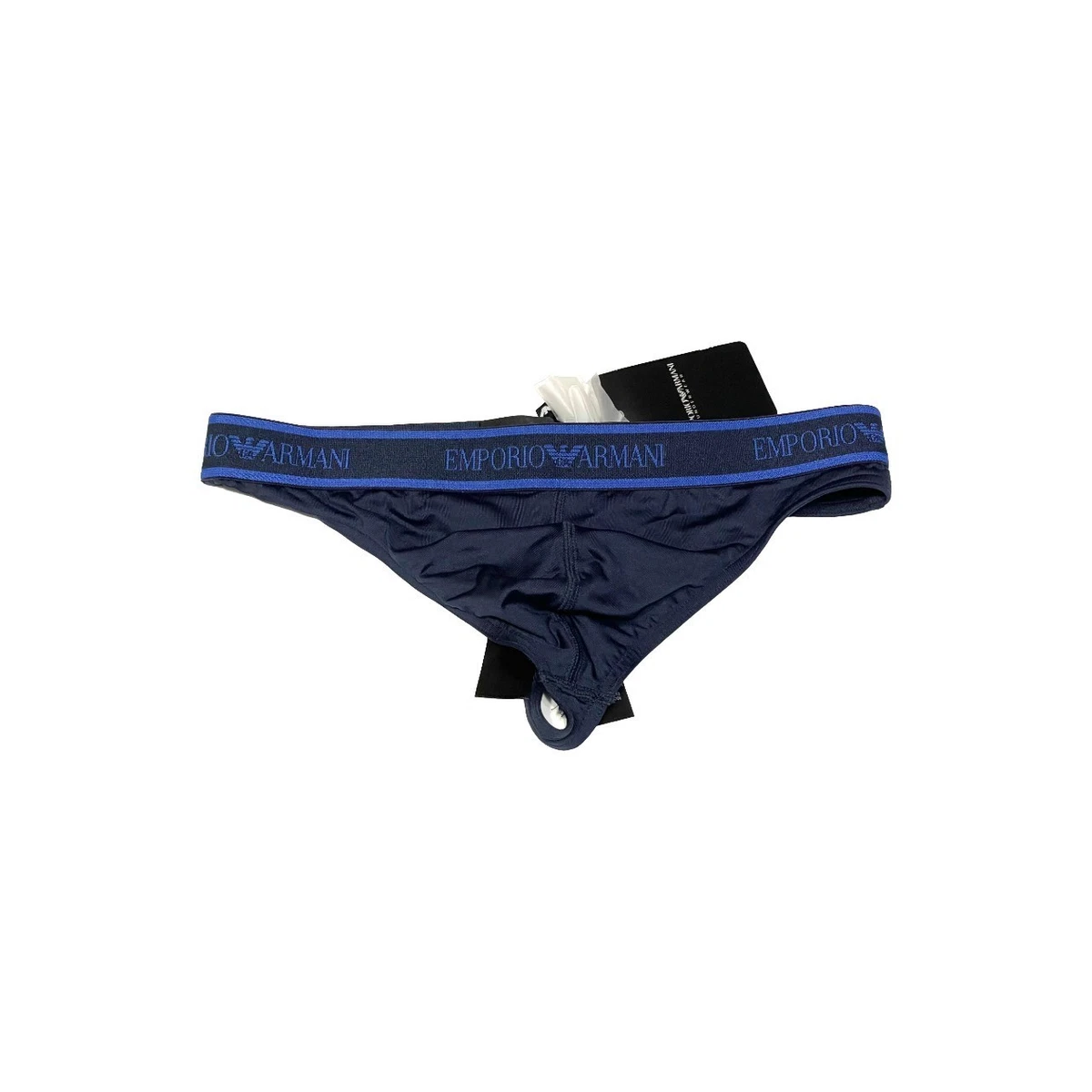 SUKREW Intimo Uomo V-Thong Navy/Cream - Perizoma Sportivo E Sexy In Nylon Ed Elastan - Taglia L