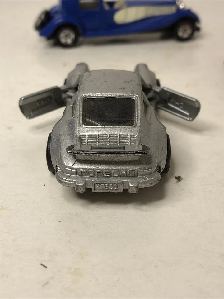 Lot Of 3 Vintage Tomica Tomy Diecast Bugatti Coupe De Ville Porsche 930 Cadillac - Image 3 of 4